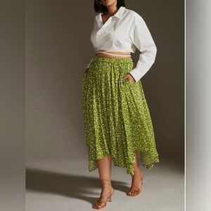 Anthropologie Sleek A-line Midi Skirt size 2x